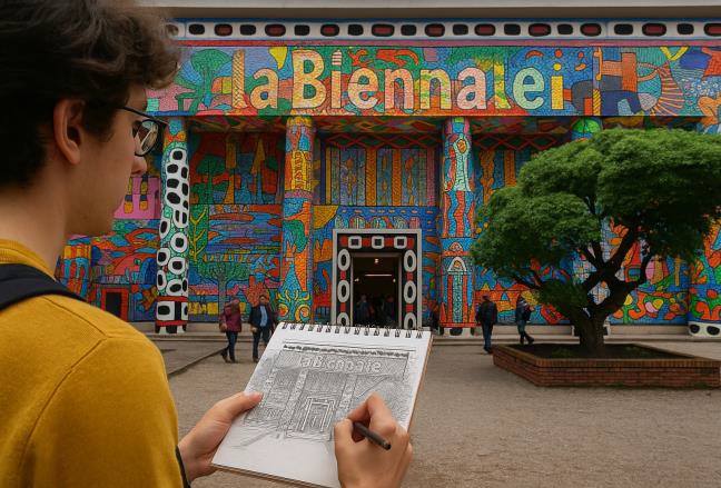 Sketching at biennale 2025